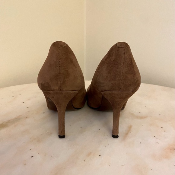 Lauren Ralph Lauren Caia Brown Suede 3.5 inch Heels Size 6.5 - Picture 7 of 9
